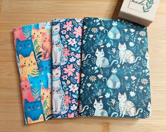 Hand Sewn Mini Sketchbook Set, Nature Journal, Pocket Notebook