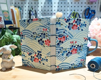 Handbound Watercolor Sketchbook: Coptic Stitch, Japanese Paper Cover