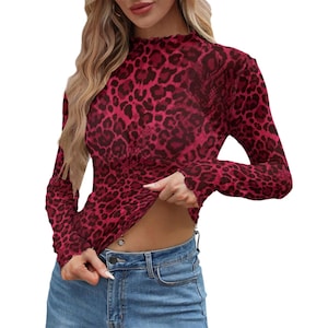 Sheer Leopard Top - Etsy