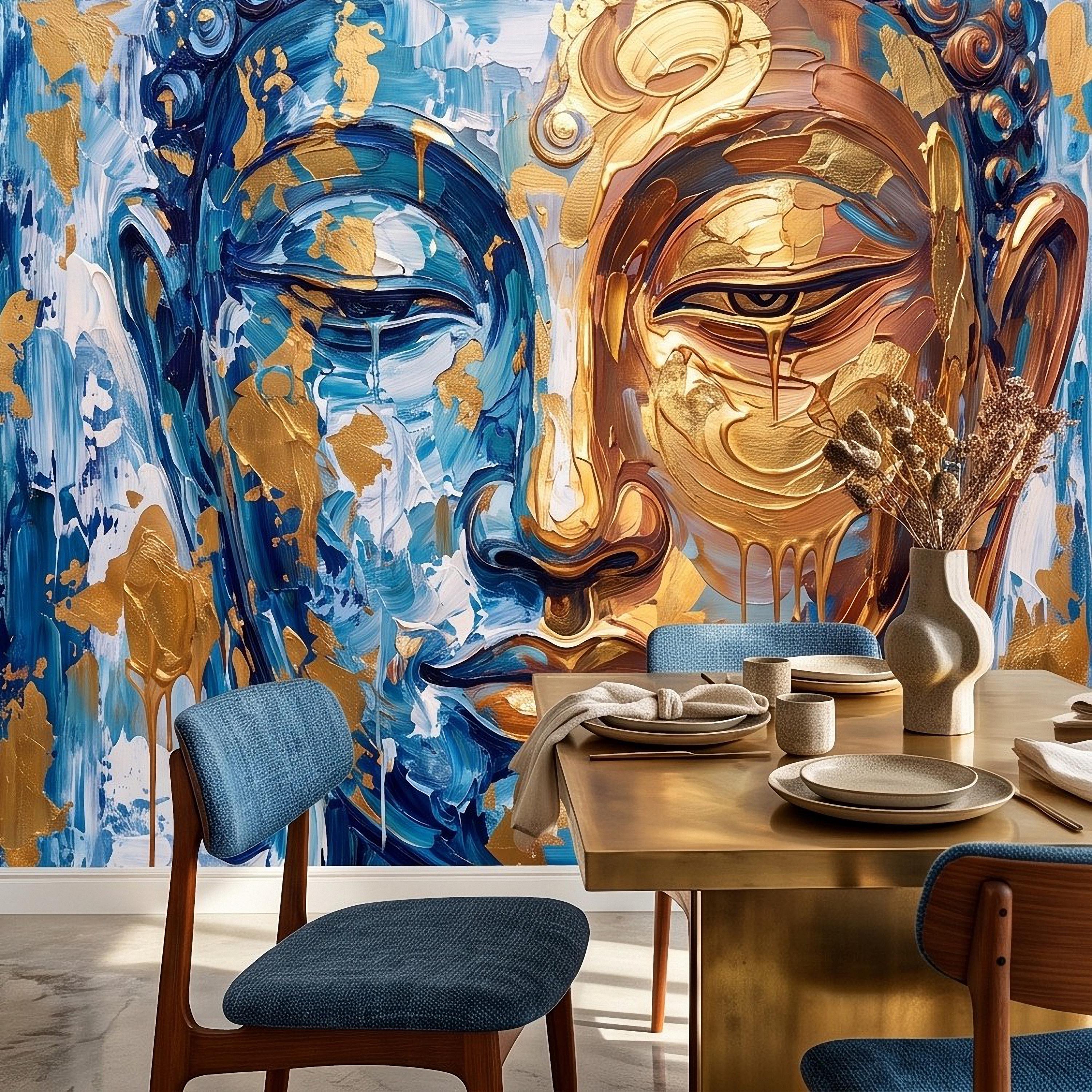 Buddha Wall Mural - Etsy