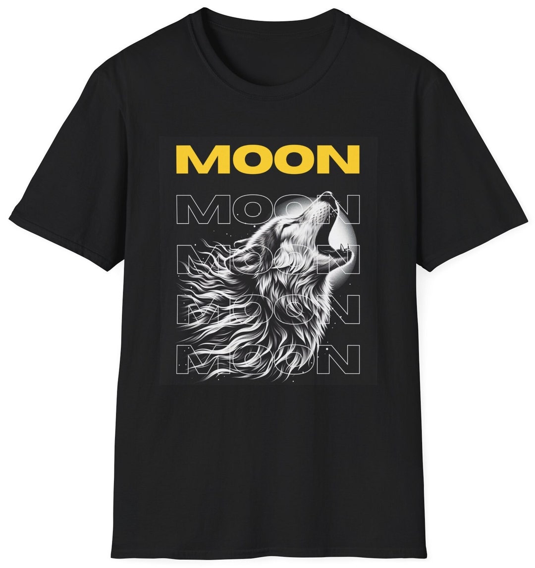 Wolf Moon T-shirt, Wolf Shirt, Wolves Shirt, Wolf Tshirt, Howling Wolf ...