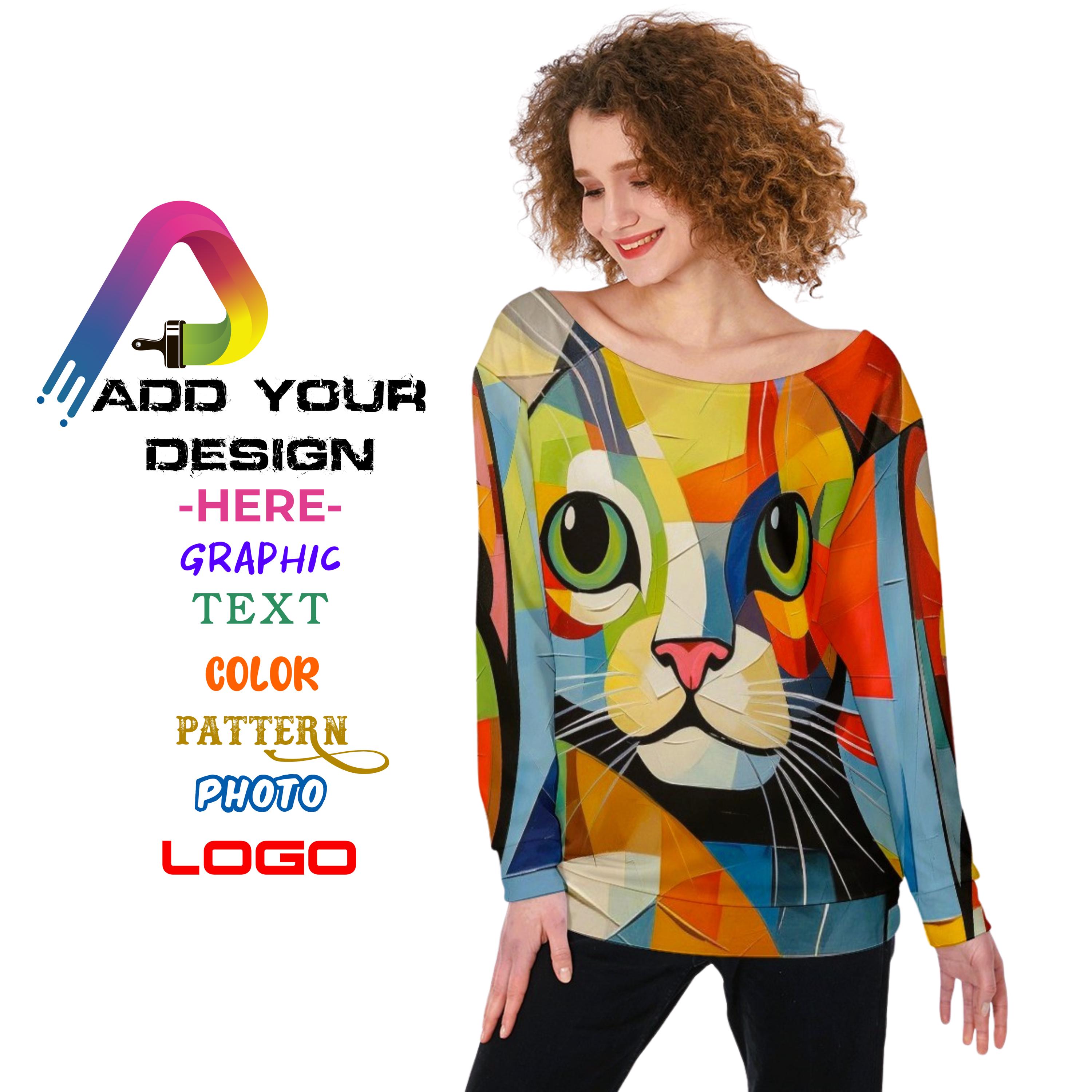 Remidoo Womens Off Shoulder Sweatshirt Drop Shoulder Oversized Long Sleeve Pullover Top Black X-Small At Women's Clothing Store
