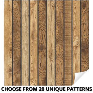 Rustic Wood Stripes Removable Peel and Stick Wallpaper, Self-Adhesive Wood Panel Wall Mural, Wood Stripes Wallcovering