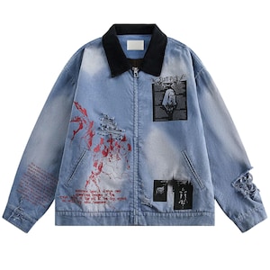 Y2k Denim Jacket - Etsy