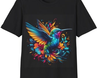 Kolibrie T-shirt, vogel shirt, kolibrie T-shirt, vogelliefhebber T-shirt, kolibrie grafisch T-shirt