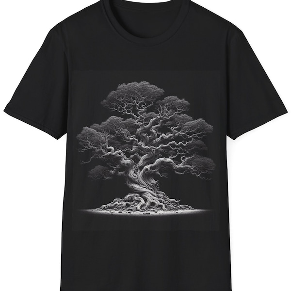 Tree Graphic Tees, Gnarled Tree T-Shirt, Tree of Life Shirt, Tree Lovers Gift, Mystic Shadows Tee, Nature Shirt