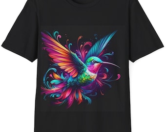Kolibrie T-shirt, vogel shirt, kolibrie T-shirt, vogelliefhebber T-shirt, kolibrie grafisch T-shirt