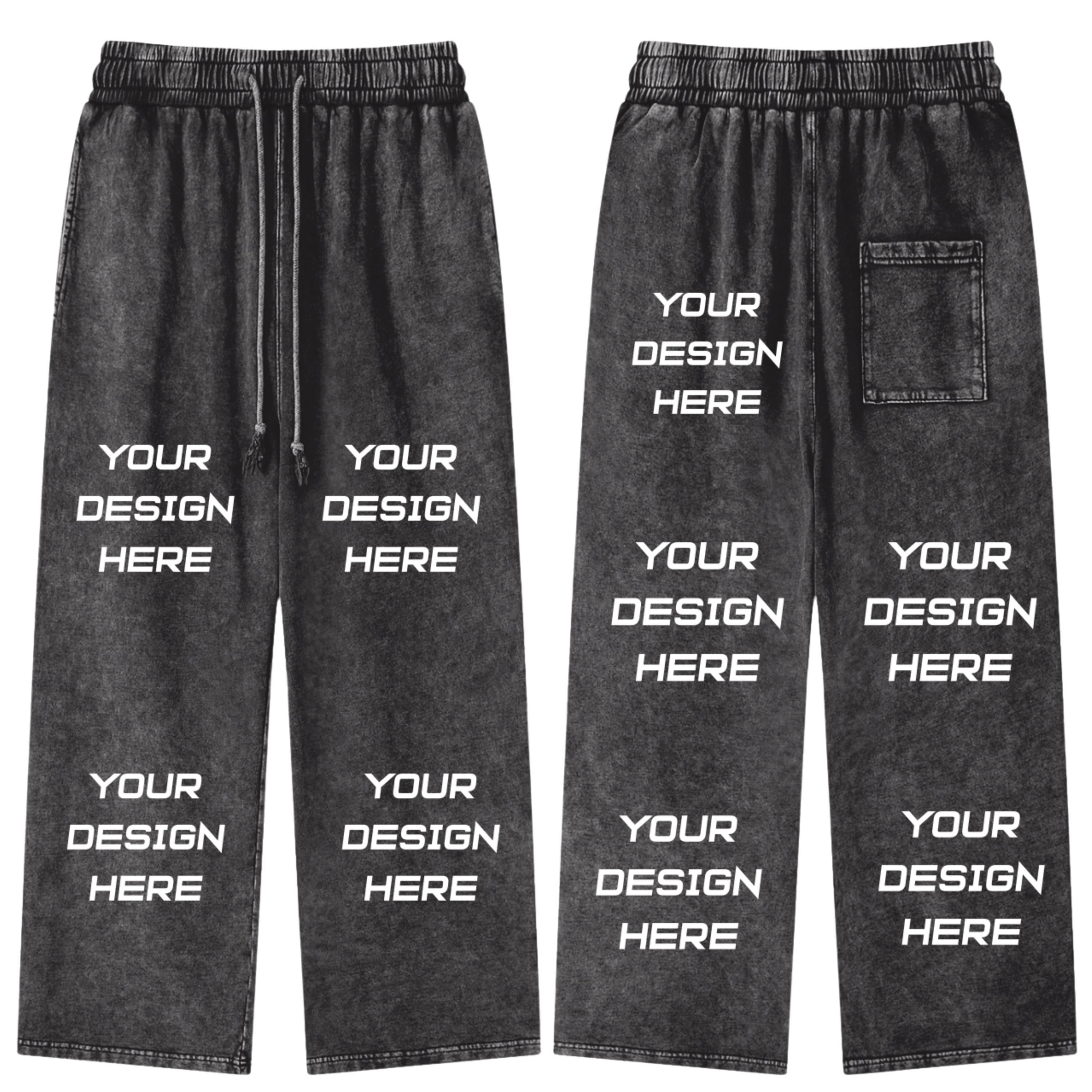 thumbnail image 2 of Custom Streetwear Y2k Flared Track Pants Manufacturer Cotton Flare Sweat Pants Men Long Trousers 2 of 9