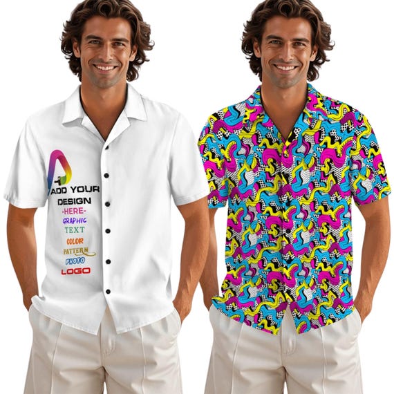 Custom Printed Button Down Shirts