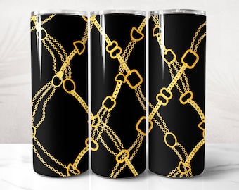 Handbag Tumbler Wrap PNG Design, Luxury Bag Tumbler Wrap 20 oz Skinny Tumbler Sublimation, Instant Digital Download (+20 Free Designs)