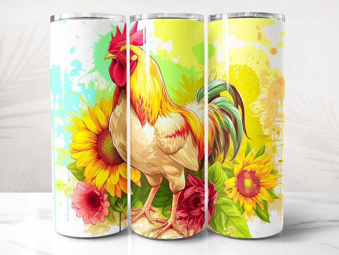 Chicken Tumbler Wrap PNG Design, Chicken Tumbler Wrap 20 Oz Skinny ...