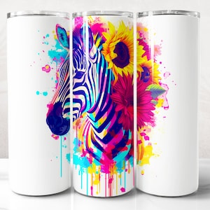 Zebra Tumbler Wrap PNG Design, Zebra Tumbler Wrap 20 oz Skinny Tumbler Sublimation, Instant Digital Download (+20 Free Designs)