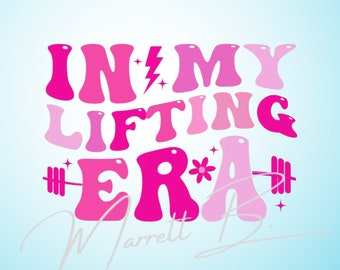 In my lifting era png, in my lifiting era digital order, lifting png, girl weight lifter png, lifting weights png, girl weight lifter png