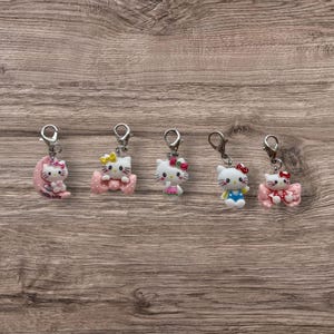 Hello Kitty Sanrio Zipper Charms for Kids Backpacks, Notebooks, AirPod Cases & Keychains