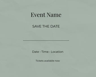 Save the Date Instagram Template | Wedding Announcement Canva (Digital Download)