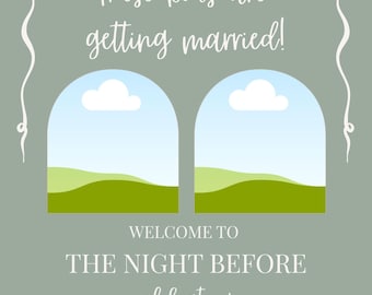 Editable Wedding Welcome Party Template | Rehearsal Dinner Invitation | Canva Template