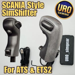 Pommeau de levier de vitesses SimShifter style SCANIA URO_gaming pour ATS / ETS2 pas Eaton Fuller