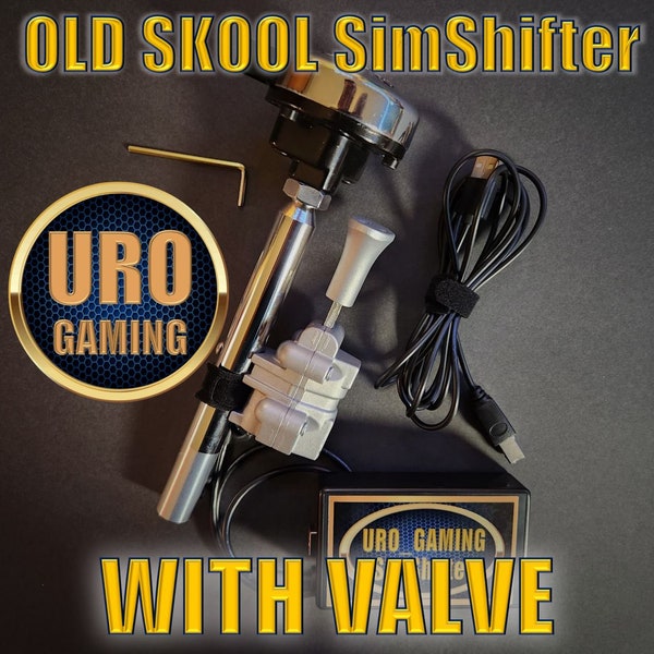 URO_gaming SimShifter OLD SKOOL Con válvula para palanca de cambios ATS / ETS2 Eaton Fuller