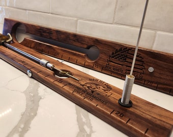 Custom Handmade Personalized Beaver Dam Tip-Up's and Replacement Boards - CNC-Cut from Walnut, Maple, or Cherry Hardwoods