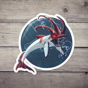 Ocean Creature Sticker - Großes U-Boot-Monster Design