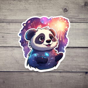 Cute New Year Panda Sticker