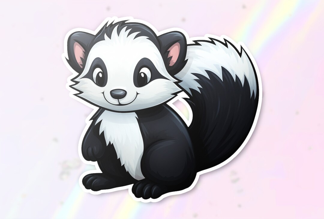 Skunk Sticker Cute Skunk Sticker - Etsy