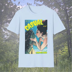 Casual Vintage Monster Poster Shirt