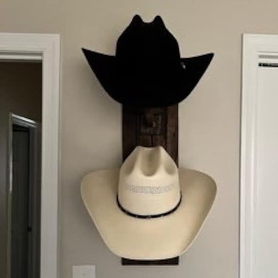 Hat Rack for Cowboy Hats Hat Wall Display for Farmhouse  display picture 2