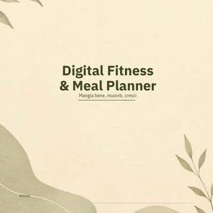 Planificador digital de fitness y comidas en PDF. Planificador de gimnasio y dieta. Rastreador de entrenamientos de GoodNotes. Calorías y progreso corporal.