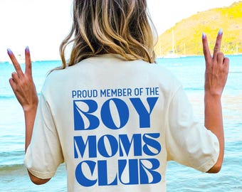 Boy Moms Club Tshirt, Custom Mom Sweater, Best Boy Mom Ever, New Mom Shirts, Retro Mama Shirt, Momma, Expecting Mom, Top Selling Items