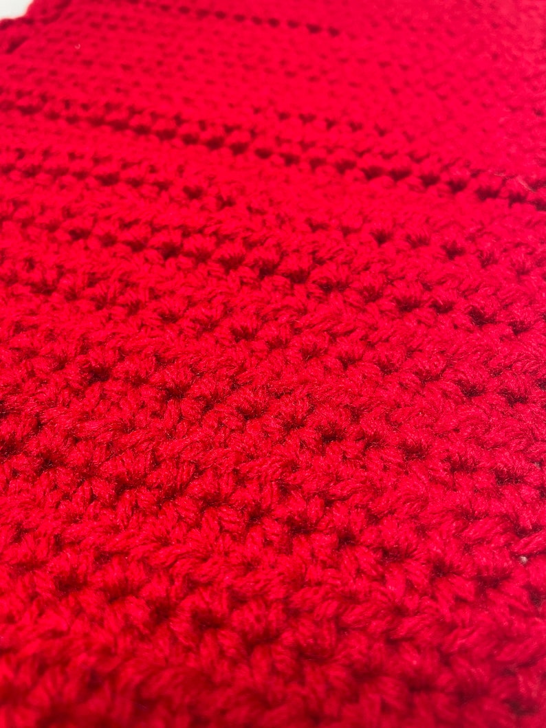 Red Crochet Handmade Keyboard Desk Mat - Etsy