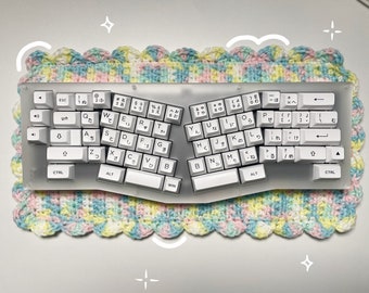 CUSTOM Crochet Handmade Keyboard Desk Mat