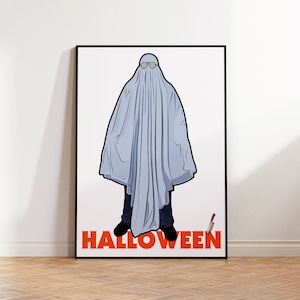 Halloween Poster, Michael Myers Wall Art & Fine Art Print, Home Decor, Horror movie poster gift, Horror Films, Movie Posters, Classic Horror