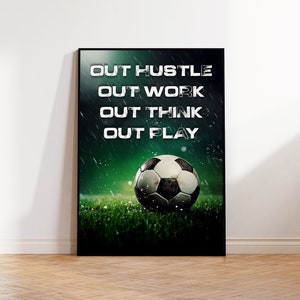 Women Soccer Life Lessons Poster/Canvas, Vintage Soccer Girl Poster, Gift for Soccer Player, Soccer Motivational Quote, Soccer Art