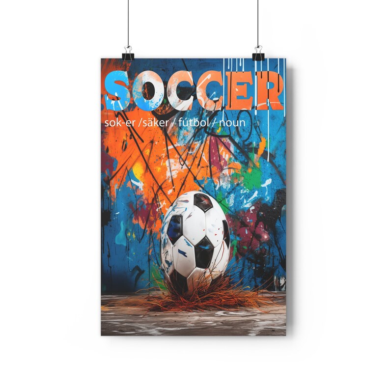 Soccer Ball Art Soccer Definition Print Sport Art Soccer Ball Poster