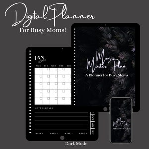 Digital Planner For Busy Moms, Undated Digital Planner, ADHD, Self Care Planner, Daily Digital Planner, Purple Planner, Goodnotes Planner