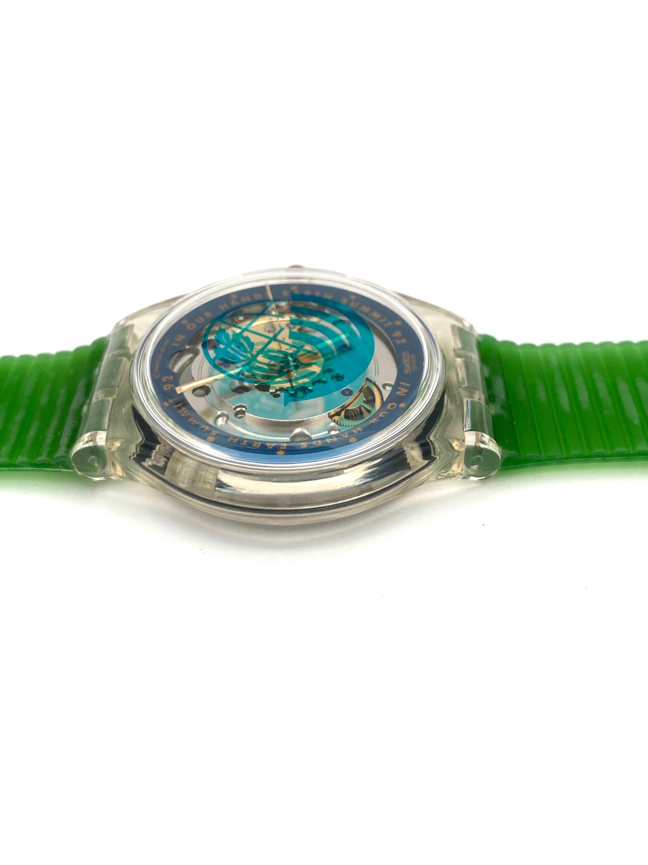 swatch スウォッチ　アースサミット92 The Swatch Automatic TIME TO MOVE (earth Summit) 1992 - Etsy