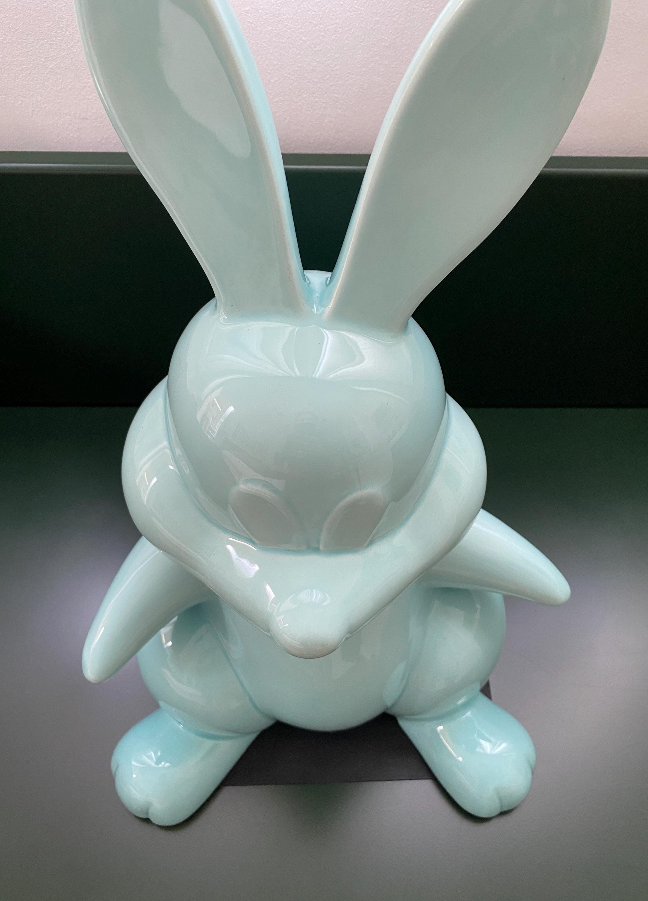 Momoyo Torimitsu Bunny Cookie Jar, Mint Blue - Etsy