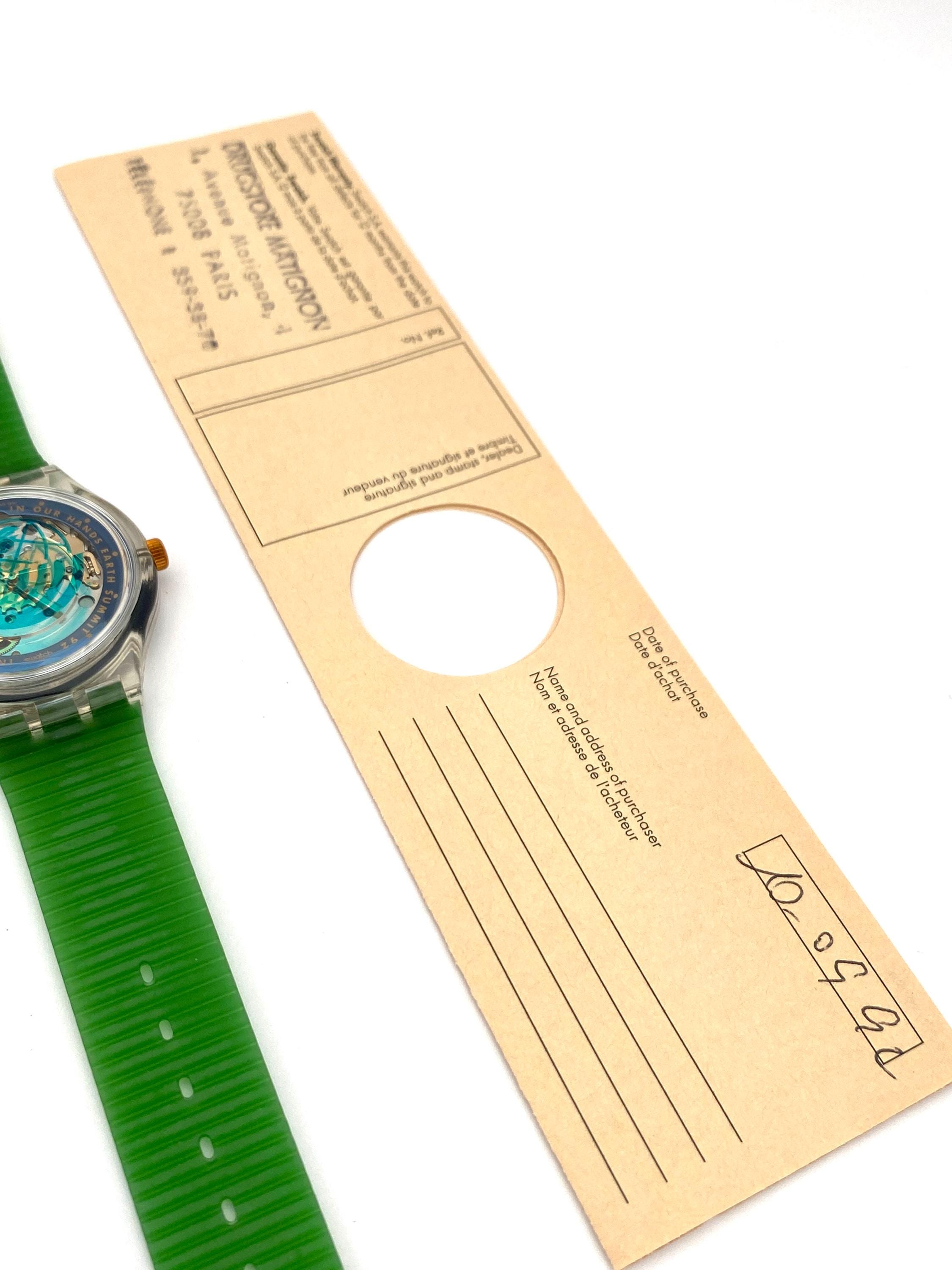 swatch スウォッチ　アースサミット92 Swatch Earth Summit 92 United Nations conference on environmen