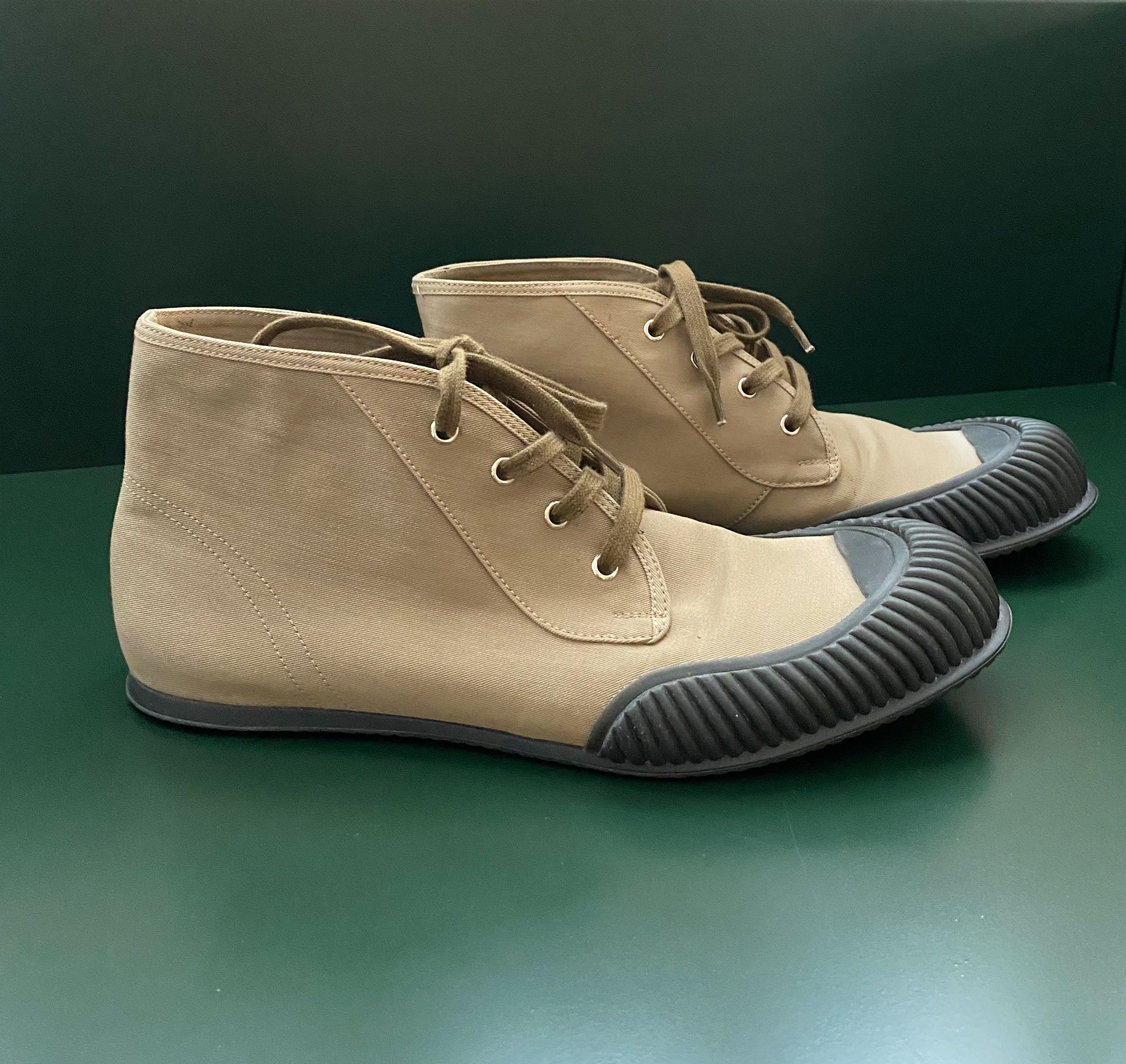 PRADA Cap toe Gabardine Sneakers High Etsy UK