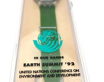 The Swatch Automatic TIME TO MOVE (earth Summit) 1992 - Etsy