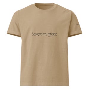 Saved by Grace-Ephesians 2: 8-9-Unisex oversized t-shirt, Christian T-Shirt