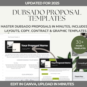 Dubsado Proposal Graphic Template | Done For You Copy  | Contract | Dubsado Workflow | Client Onboarding | Service Business | Leads | Modern