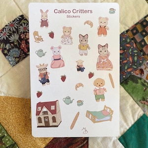 Calico Critters Sticker Sheet