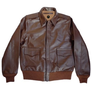 Vintage Men Leather Jacket A2 - Etsy Vintage Men Leather Jacket A2 - Etsy