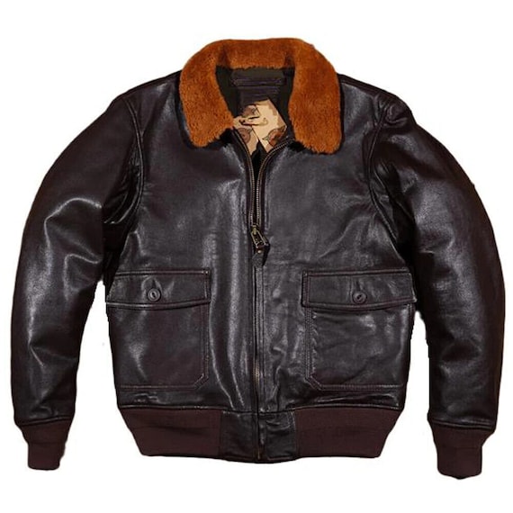 ジャケット・アウター vintage leather type G-1 flight jacket Men's G-1 Flight Jacket, Vintage Leather Jacket, Aviator