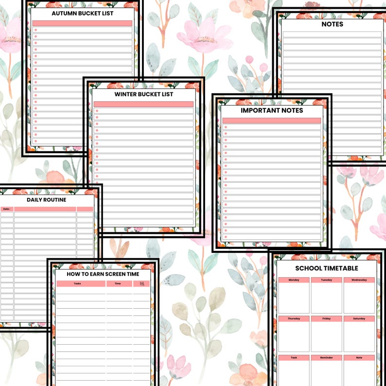 Home School Planner 2026 Printable | 80 Pages Homeschool Organizer PDF ...