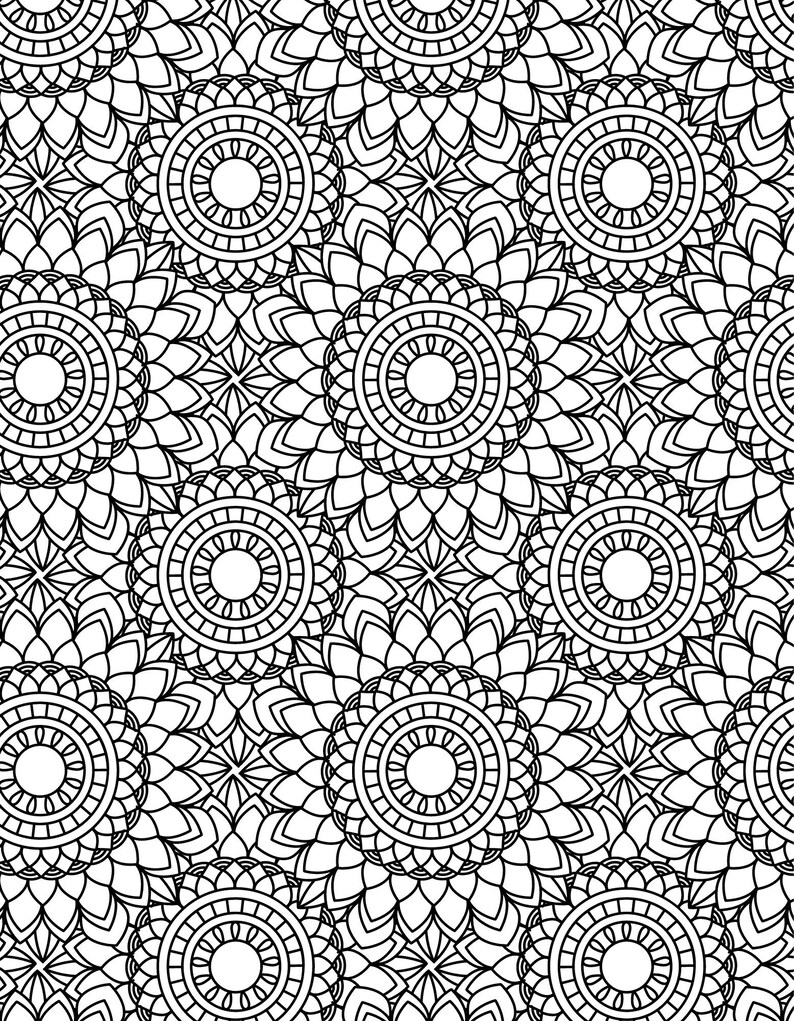 Digital Adult/teen Coloring Pages - 10 Pieces - Print at Home - Etsy