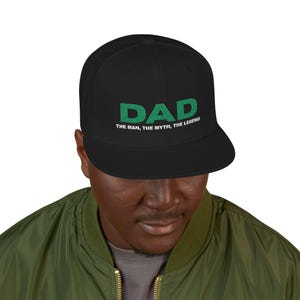 Snapback Cap, Great Fathers Day Gift Idea, The Man, The Myth, The Legend, Perfect for Any Dad Hat, Embroidered Baseball Cap, Dad Cap,