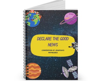 Spiral Notebook - Ruled Line Declare the good news